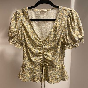 Floral print crop top
